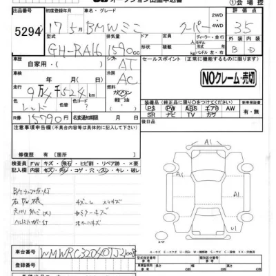 BMW MINI  с аукциона в Японии