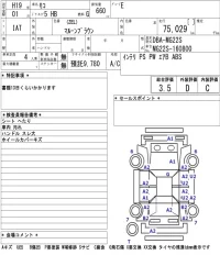Nissan MOCO лот № 3303 оценка 3.5  с аукциона в Японии 3