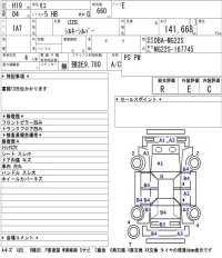 Nissan MOCO лот № 3334 оценка R  с аукциона в Японии 2