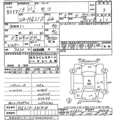 Nissan MOCO  с аукциона в Японии