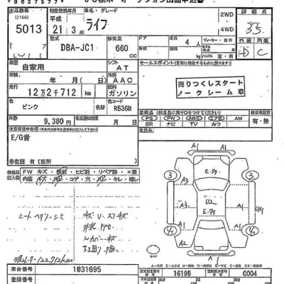 Honda LIFE  с аукциона в Японии
