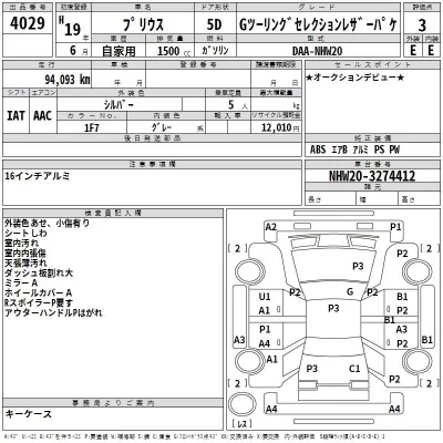 Toyota Prius  с аукциона в Японии