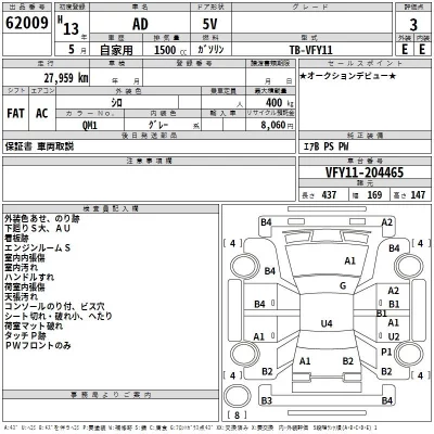Nissan AD  с аукциона в Японии
