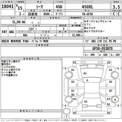 Nissan CIMA  с аукциона в Японии