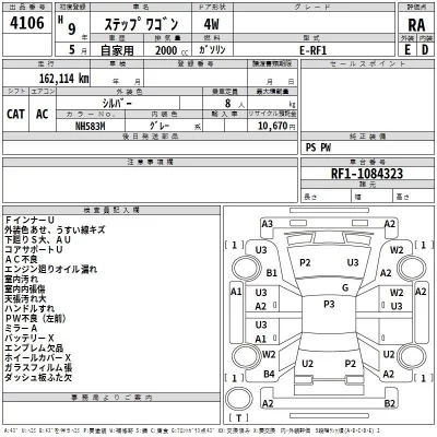 Honda STEP WAGON  с аукциона в Японии