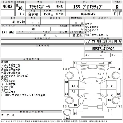Mazda AXELA  с аукциона в Японии