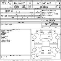 Toyota COROLLA TOURING лот № 323 оценка 3.5  с аукциона в Японии 2