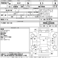 Toyota TANK лот № 70058 оценка R  с аукциона в Японии 2