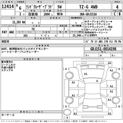 Toyota LAND CRUISER PRADO  с аукциона в Японии