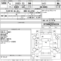 Citroen C3 лот № 5090 оценка RA  с аукциона в Японии 2