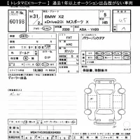 BMW X2 лот № 60198 оценка 4.5  с аукциона в Японии 10
