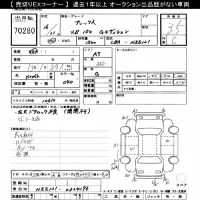 Toyota ALLEX лот № 70280 оценка 3.5  с аукциона в Японии 10