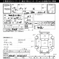 Toyota PASSO лот № 70293 оценка 3.5  с аукциона в Японии 10