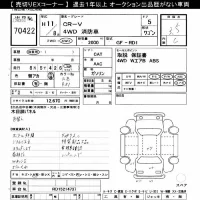 Honda CR-V лот № 70422 оценка 3.5  с аукциона в Японии 10