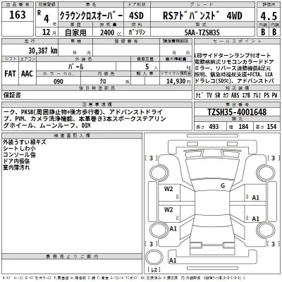 Toyota CROWN CROSSOVER  с аукциона в Японии