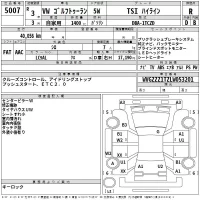 Volkswagen GOLF TOURAN лот № 5007 оценка R  с аукциона в Японии 2