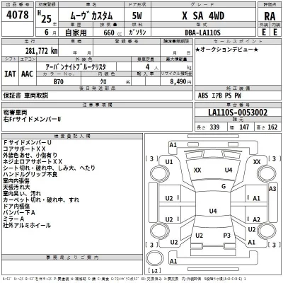 Daihatsu MOVE  с аукциона в Японии