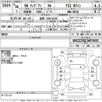 Volkswagen TIGUAN лот № 5019 оценка 4.5  с аукциона в Японии 2