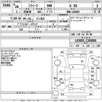Daihatsu MIRA E S лот № 7040 оценка 3  с аукциона в Японии 2