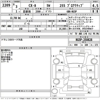 Mazda CX-8  с аукциона в Японии