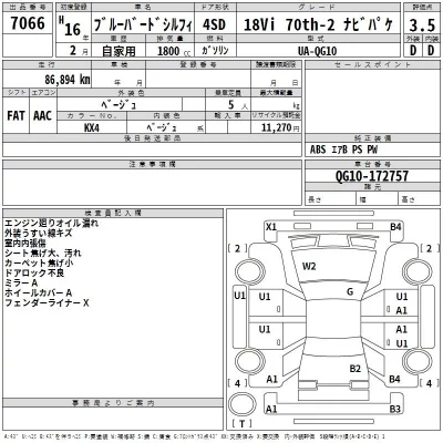 Nissan SYLPHY  с аукциона в Японии