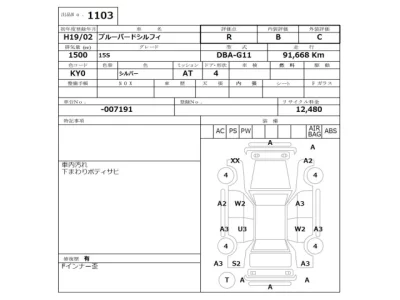 Nissan SYLPHY  с аукциона в Японии