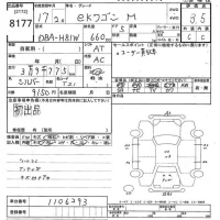 Mitsubishi EK WAGON лот № 8177 оценка 3.5  с аукциона в Японии 10