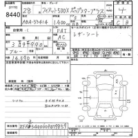 Fiat 500X лот № 8440 оценка 4  с аукциона в Японии 10