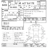 Suzuki WAGON R лот № 8459 оценка 3.5  с аукциона в Японии 10