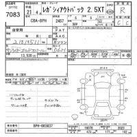Subaru LEGACY OUTBACK лот № 7083 оценка R  с аукциона в Японии 10