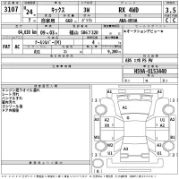 Nissan KIX лот № 3107 оценка 3.5  с аукциона в Японии 2