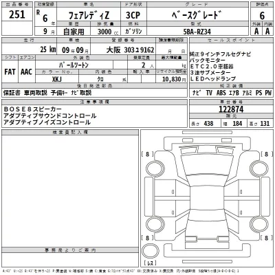 Nissan FAIRLADYZ  с аукциона в Японии