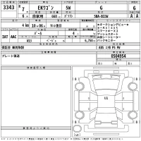 Mitsubishi EK WAGON лот № 3343 оценка 6  с аукциона в Японии 2