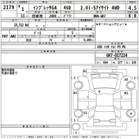 Subaru IMPREZA G4 лот № 2179 оценка 4.5  с аукциона в Японии 2