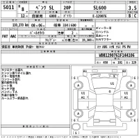 Mercedes-Benz SL SERIES лот № 5011 оценка 3.5  с аукциона в Японии 2