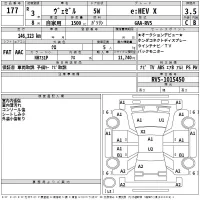 Honda VEZEL лот № 177 оценка 3.5  с аукциона в Японии 2