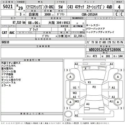 Mercedes-Benz AMG  с аукциона в Японии