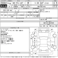 Toyota COROLLA FIELDER лот № 20062 оценка 3.5  с аукциона в Японии 3