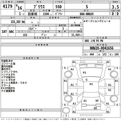Toyota Prius  с аукциона в Японии