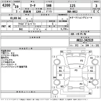 Nissan MARCH лот № 4200 оценка 3  с аукциона в Японии 2
