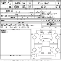 Honda N BOX лот № 3009 оценка 5  с аукциона в Японии 2