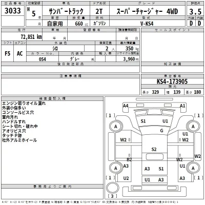 Subaru SAMBAR  с аукциона в Японии