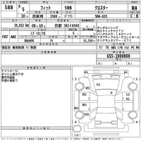 Honda FIT лот № 588 оценка RA  с аукциона в Японии 2