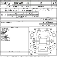 Suzuki MRWAGON лот № 4253 оценка 3.5  с аукциона в Японии 2
