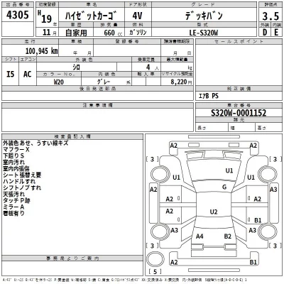 Daihatsu HIJET VAN  с аукциона в Японии