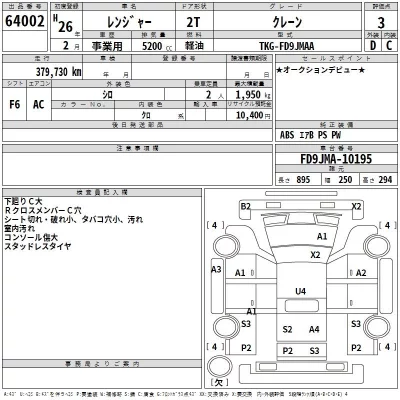Hino RANGER  с аукциона в Японии