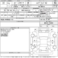 Suzuki SPACIA GEAR лот № 31 оценка RA  с аукциона в Японии 11