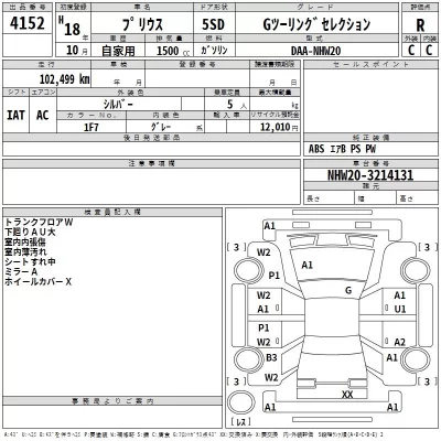 Toyota Prius  с аукциона в Японии