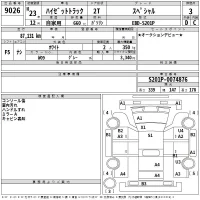 Daihatsu HIJET TRUCK лот № 9026 оценка 3  с аукциона в Японии 2