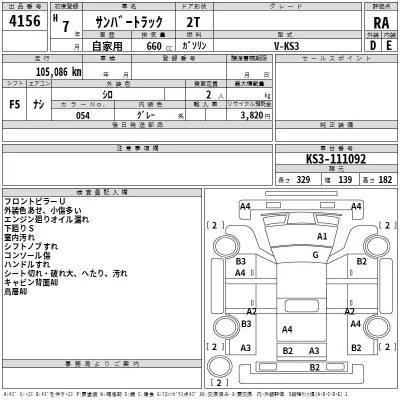 Subaru SAMBAR  с аукциона в Японии